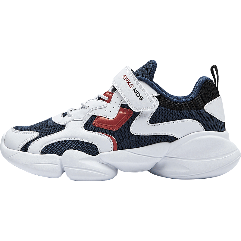 ERKE Children's Shoes, Boys' Regular Jogging Shoes for Young And Middle-Aged Kids, Children's Sports Shoes, 63122120096, Navy Blue/white, Size 27