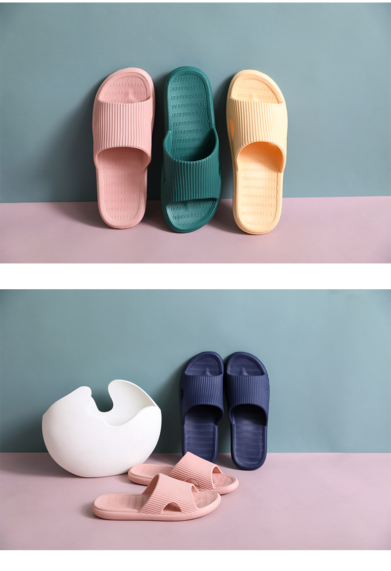 GUOLUOFEI Home Slippers for Men, Summer Indoor Use, Couples Shower Bathroom Squishy Feeling Sandals, Pine Green Color, Size 43-44 9