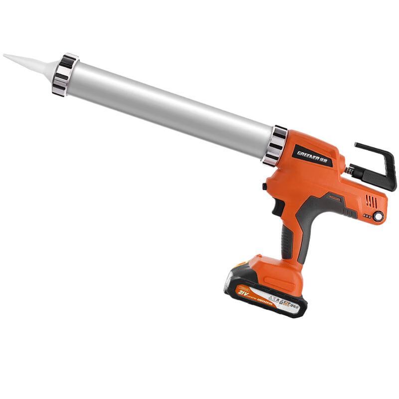 GREENER Lithium Battery Caulking Gun, Universal Labor-Saving Automatic Retraction, Large Capacity Tile Grouting Tool, 21V One Battery And Charger