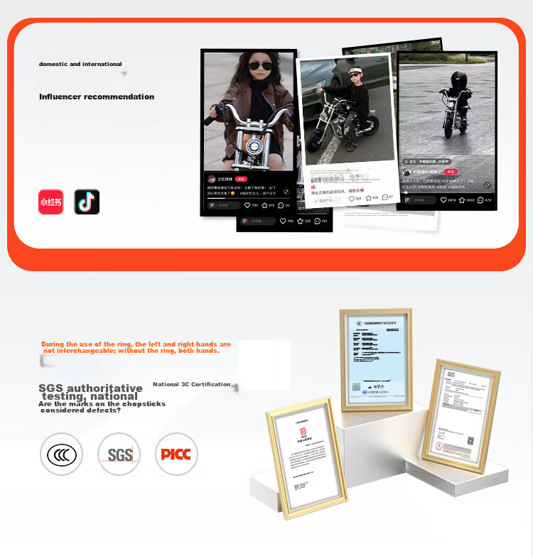 Baofengqishi Children's Electric Motorcycle, Cool Harley Design, for Ages 3-16, Birthday Gift, 3C Certified, Two-Wheel, Single Drive, Mini Harley, Small Electric Scooter 2