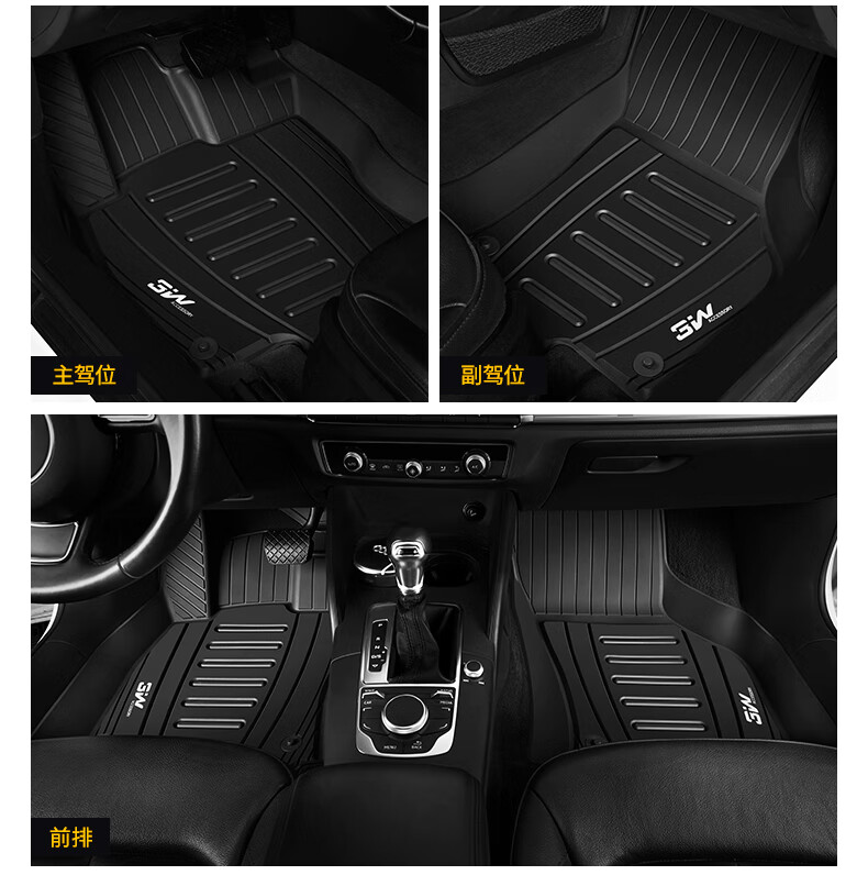 3W Suitable for Audi New A4L, Specialized TPE Car Floor Mats + Meinis Carpet Mat Protection / For 2017-2026 Models 8