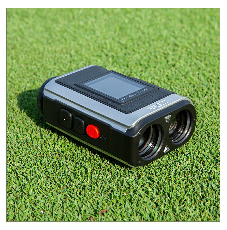 PGM Golf Rangefinder Mini Pocket Edition with Slope Compensation, Flag Lock, Vibration, Magnetic Attachment, Waist Clip Included - Gray Black 5