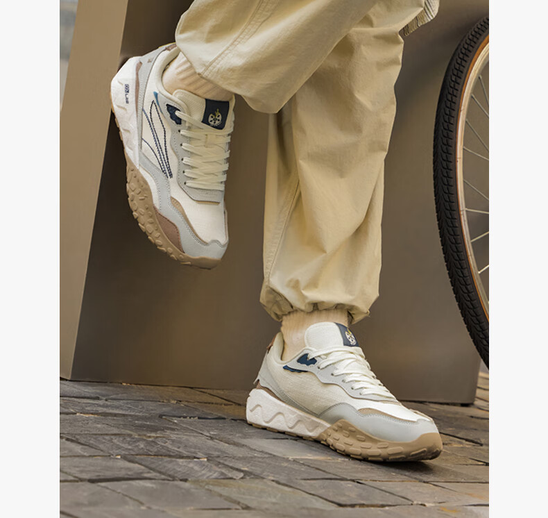 361° Men's Sports Shoes, Suobing 2 Spring And Summer Breathable Retro Thick-Soled Casual Dad Shoes for Men, 672446763 13