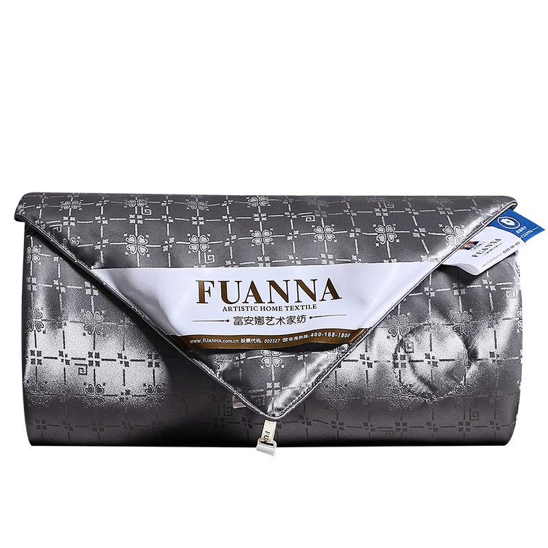 FUANNA Silk Comforter, 100% Silk Duvet, Class A Antibacterial Spring And Autumn Quilt, Double Size Air Conditioning Blanket, Approximately 4.8 Jin (2.4 Kg), 230*229cm
