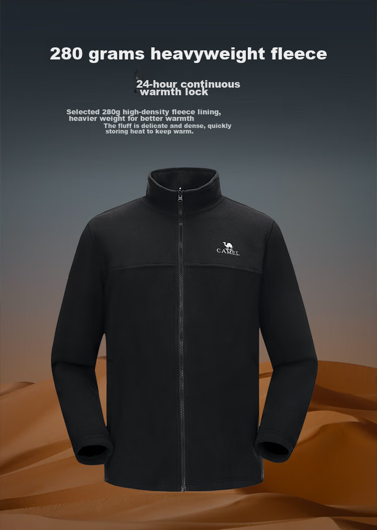 CAMEL Outdoor Triple-Protection Jacket, Unisex Three-In Detachable Two-Piece Mountaineering Suit 9