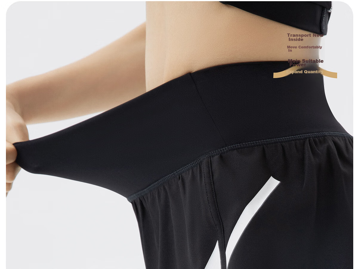 361° Women's Sports Fitness Yoga Shorts, Summer Lightweight, Faux Two-Piece Design, Breathable Outdoor Cycling Running Shorts 16