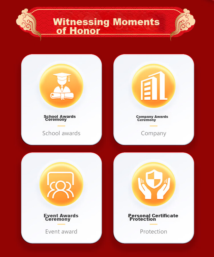 Kingdee Certificate of Honor, 10-Pack, 8K Velvet Award Certificate, Award Presentation, Commendation, Reward Certificate, Ceremony, BCBQ502, with 15 Pages of Certificate Inserts 6