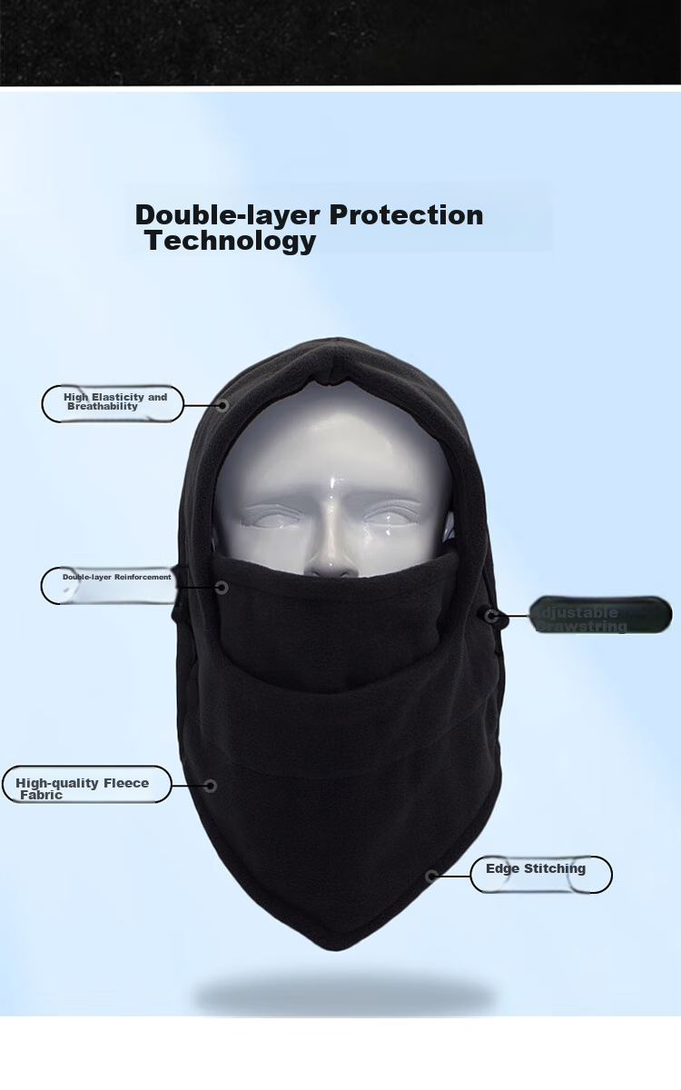 FOREVER Electric Scooter Windproof Cold-Resistant Winter Riding Men's Fleece Hat Mask Windproof Dust-Proof Warm Balaclava Face Mask Neck Gaiter 3