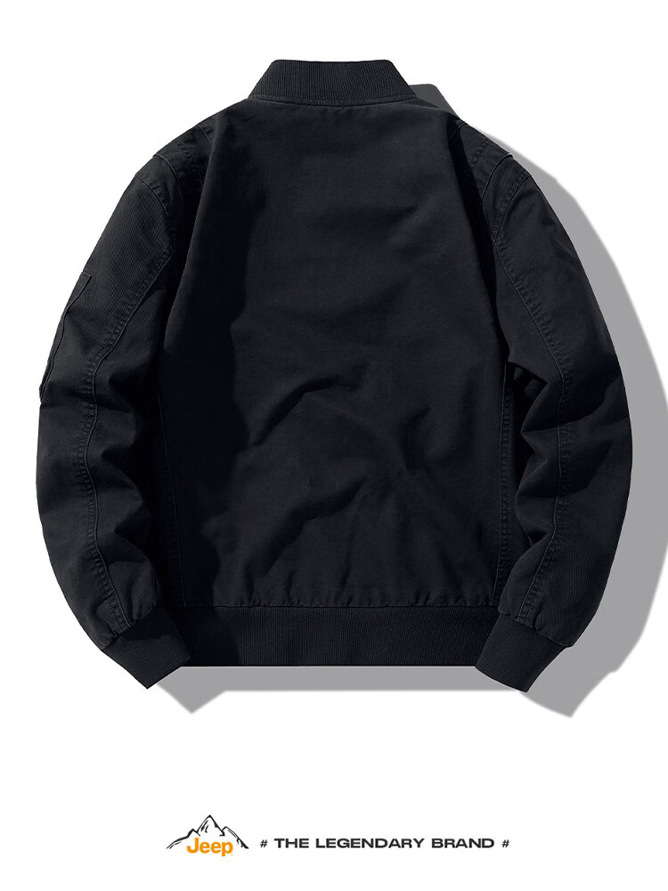 JEEP Men's Military Green XL Flight Jacket Bomber Collar Spring Autumn Workwear 17