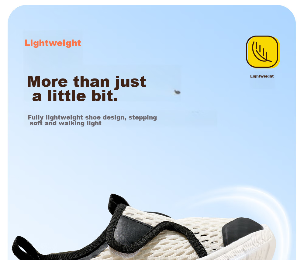 BOBDOG Children's Shoes, Baby Walking Shoes, Indoor Shoes, Summer Breathable Mesh, Soft Sole, Boys And Girls Sandals, Panda Black And White, Size 30 11
