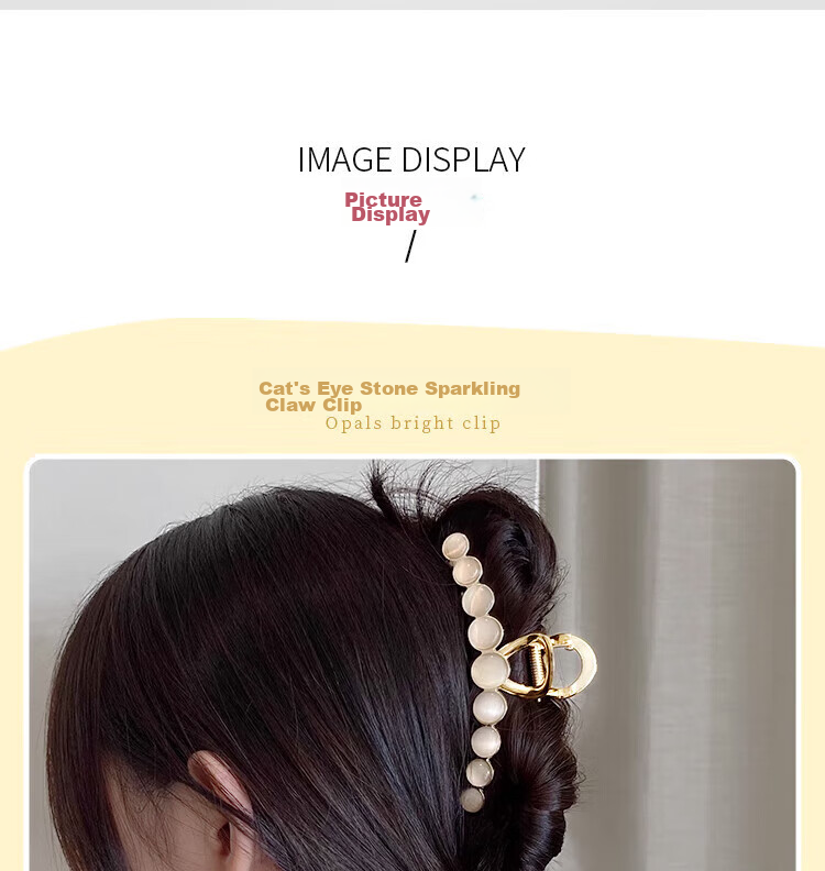 Dijing Wheat Ear Hair Clip, High-End 2026 Style, Side Bangs And Flyaway Hair Barrette, Shark Clip, Birthday Gift 12