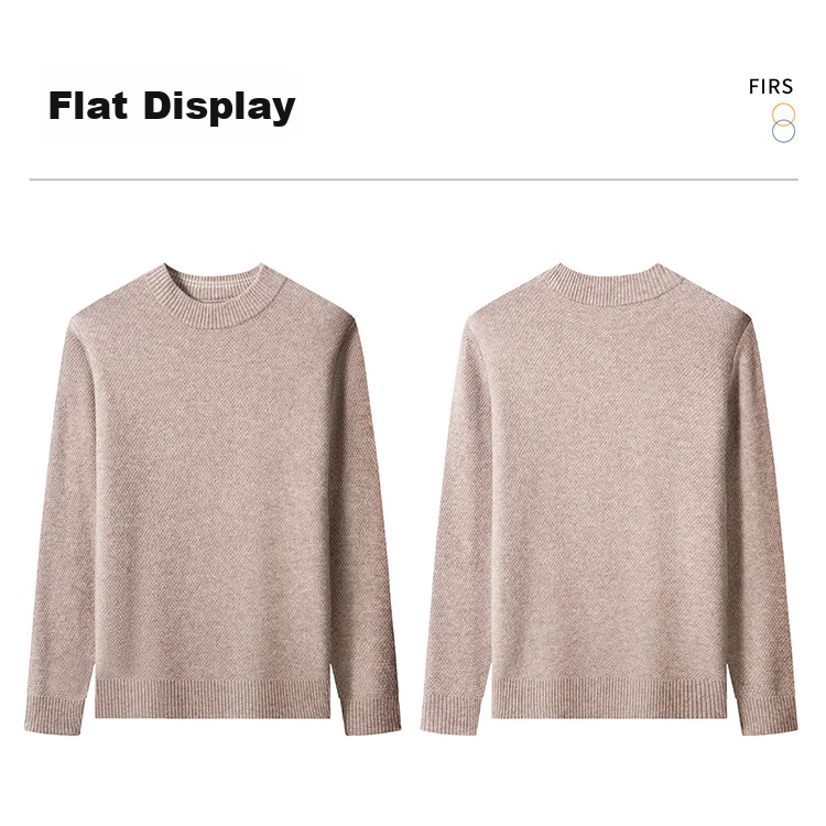 FIRS Wool Sweater, 100% Merino Wool, Heavyweight Thickened, Autumn And Winter Warmth, Soft And Comfortable, Non-Irritating, Anti-Pilling Sweater for Me 22