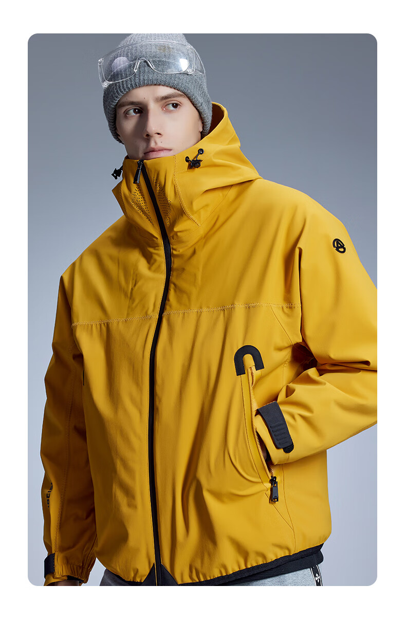 AERBEISI Functional Three-In Tactical Jacket, Outdoor Sports Hiking Mountaineering, Unisex Couple's Windproof Waterproof Windbreaker 11