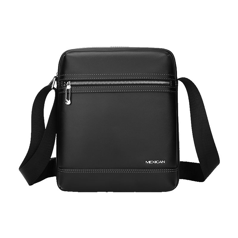 MEXICAN Men's Genuine Top-Grain Leather Single Shoulder Crossbody Commuter Casual Business High-End Travel Luxury Large Capacity Bag
