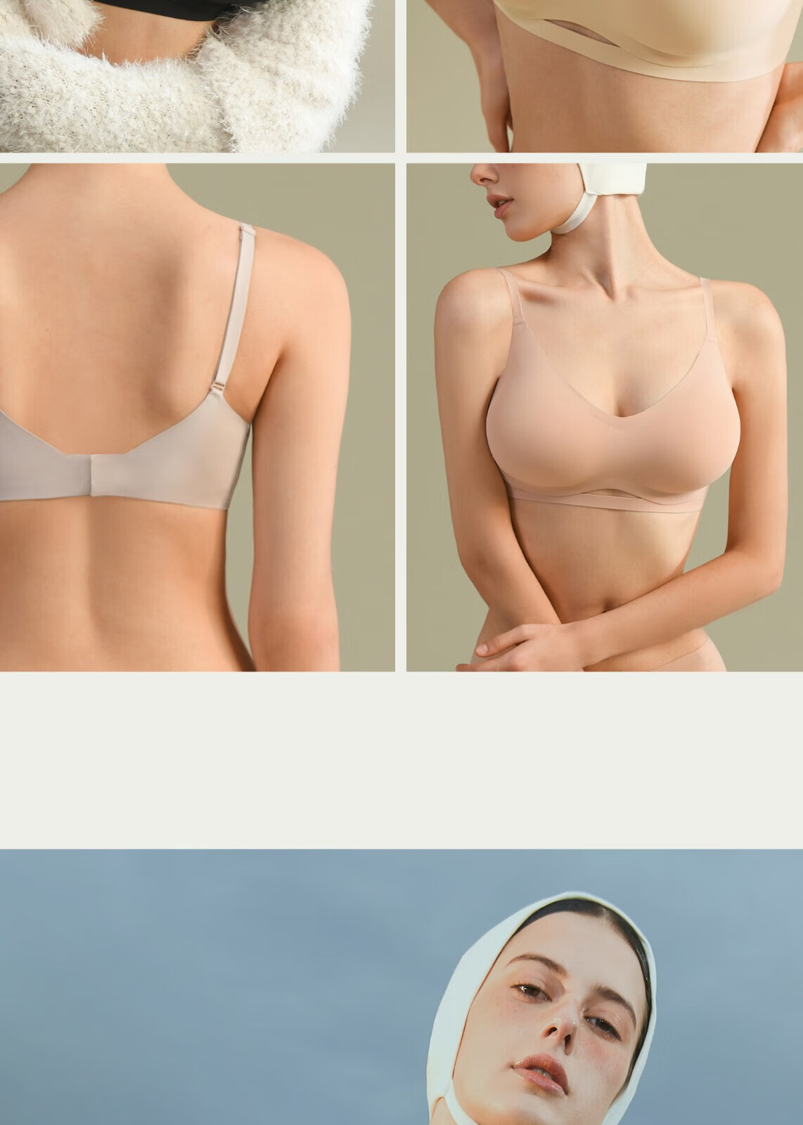 Sujiliangpin Cat Ear Cup Outer Expansion Bra for Women, Flat Chest Special, Small Breast Push-Up, Enhancing, Cartoon Breast Bra, Wireless Brassiere 20