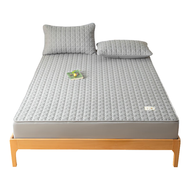 Maoren Class A Waterproof Urine-Proof Quilted Fitted Sheet, Non-Slip Thickened Mattress Protector for 1.5-Meter Bed