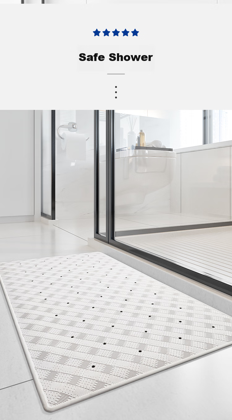 Dajiang TPE Bathroom Non-Slip Mat, Elderly Bathing Anti-Fall Floor Mat, Shower Room Bathtub Bathroom Non-Slip Mat, 40x70cm 8
