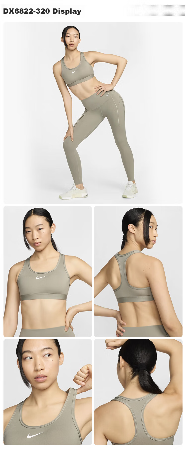 NIKE Women's Sports Bra, Medium Support, MED SPT BRA Sports Bra, DX6822-100, White, Size M 2