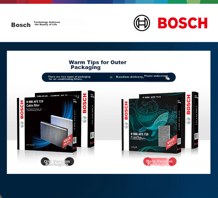 BOSCH Automotive Air Conditioning Filter Element 5719 Compatible with Chevrolet Sail/Lova/RV/Buick Excelle And Others 1