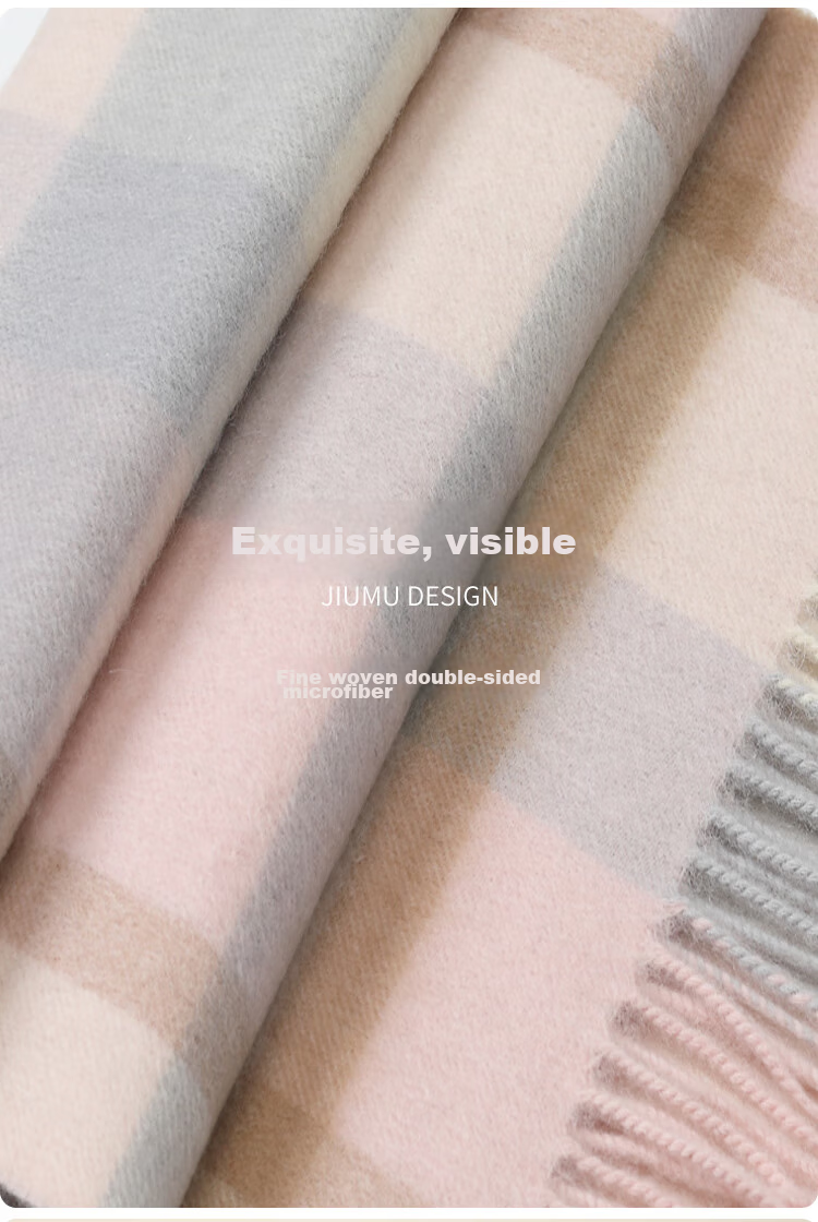 JIUMU Pure Wool Scarf for Women, Autumn And Winter Neck Warmer, Ladies' Warm Shawl, Gift for Women on Mid-Autumn Festival Or Birthday, Gift Box Packaging 7