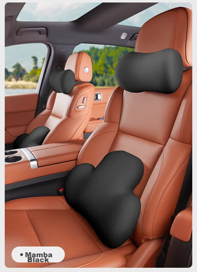 HELLOLEIBOO Car Headrest And Lumbar Support Set, Neck Pillow And Back Cushion for Vehicles, Universal Memory Foam Seat Cushion Pillow 16