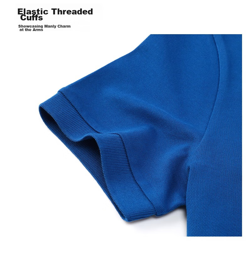Mr.Bu T-Shirt Spring And Summer Short-Sleeve Polo Shirt, Solid Color Men's Clothing, Middle-Aged Casual Undershirt, Deep Royal Blue, L/175 22