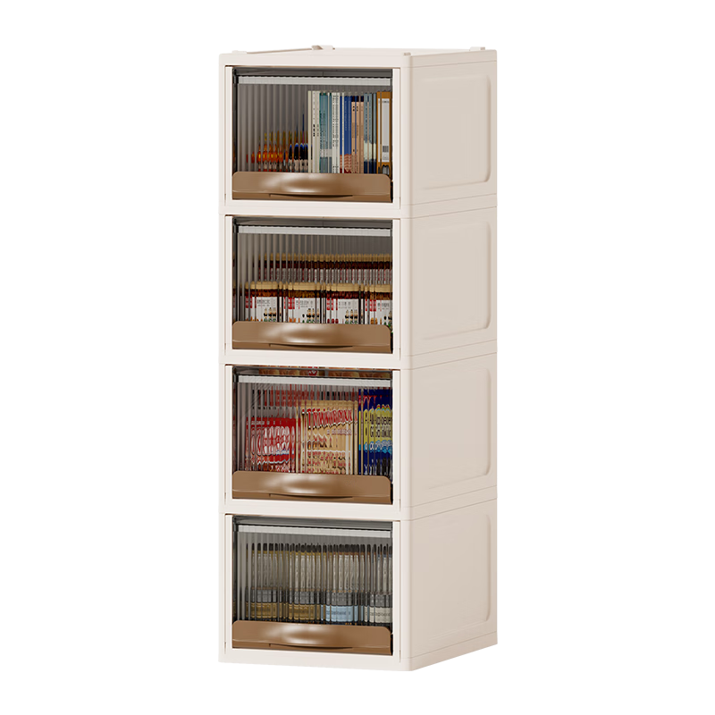 JD Original Versatile Combination Cabinet, Flip-Top And Drawer Dual-Use, Snack And Toy Drawer Box, Large Size with 31 Compartments And 4 Layers