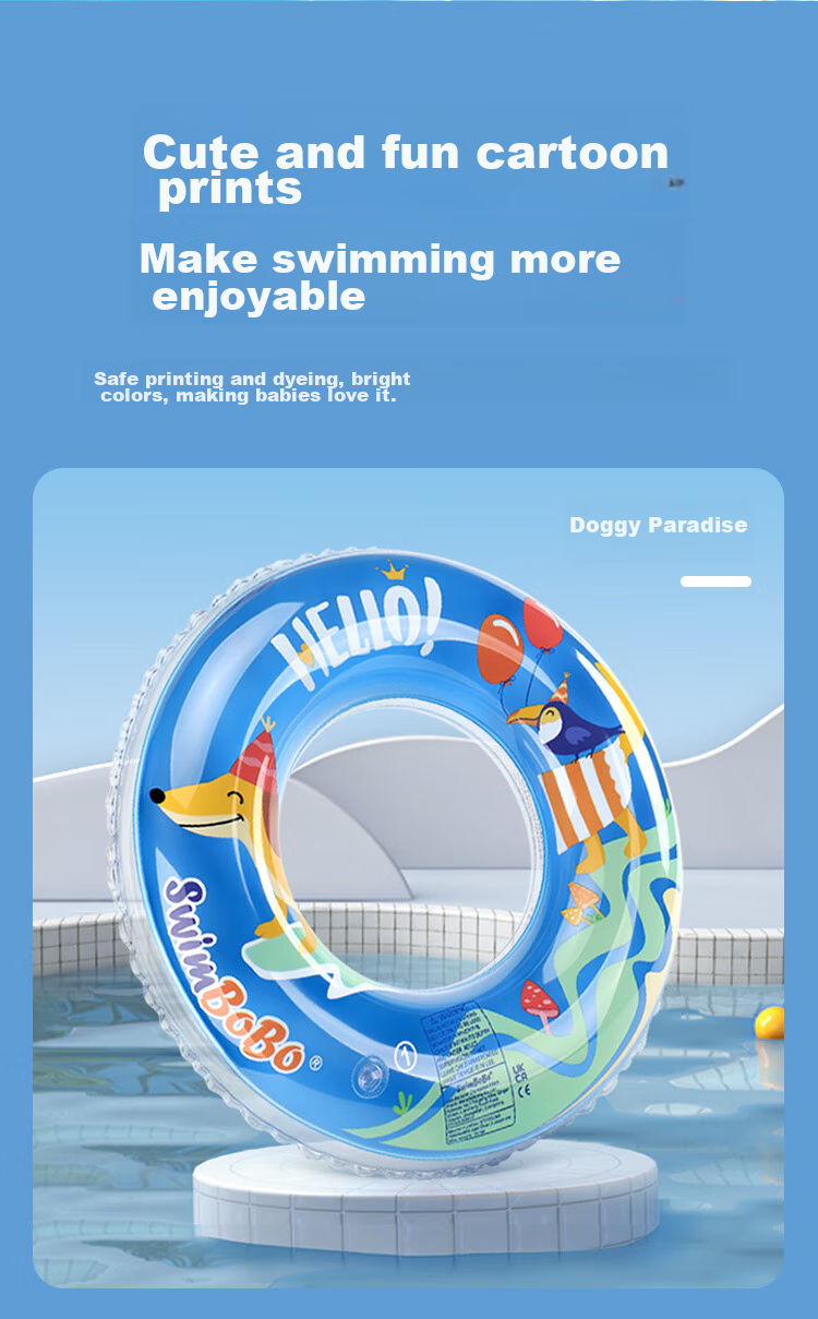 Swimbobo Children's Swim Ring, Kids' Armpit Float Ring for Ages 6 And Above, Boys And Girls Swim Ring K5101M Size 10