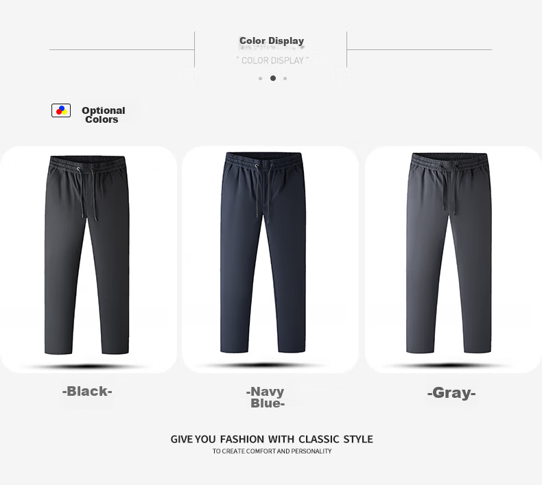 Yalu Men's Thickened Goose Down Straight Leg Pants Warm Loose Fit Fleece-Lined Winter 2025 Cold-Resistant Outdoor Trousers 11