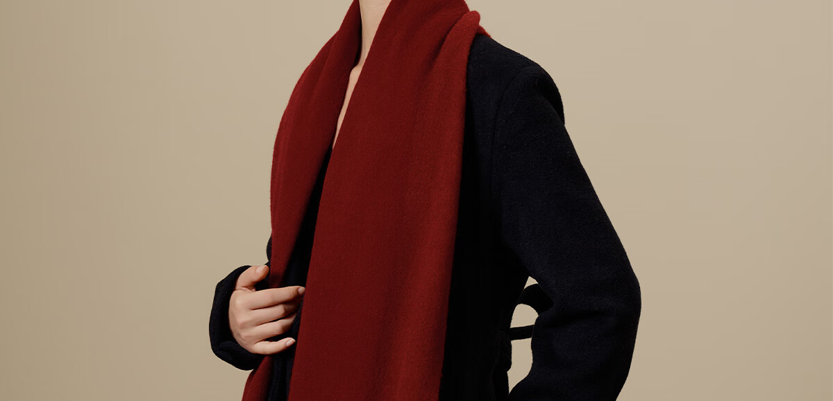 Wanshili Cashmere Scarf, Autumn And Winter Warm Neck Warmer, Fashionable Shawl for Men And Women, Gift for New Year And Holiday Season, Gift Box - Fenghua Ji 39