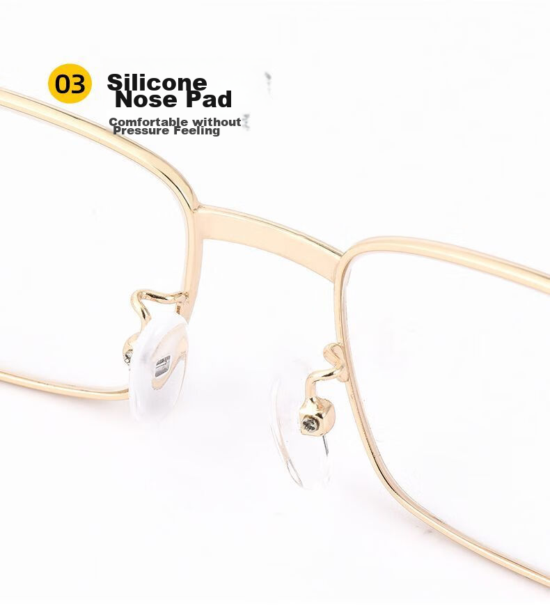 LESCA LUNETIER High-Quality Reading Glasses with Crystal Lenses for Middle-Aged And Elderly Men And Women, High-Definition Eyewear, Gold with Crystal Lens, 150 Degrees 16