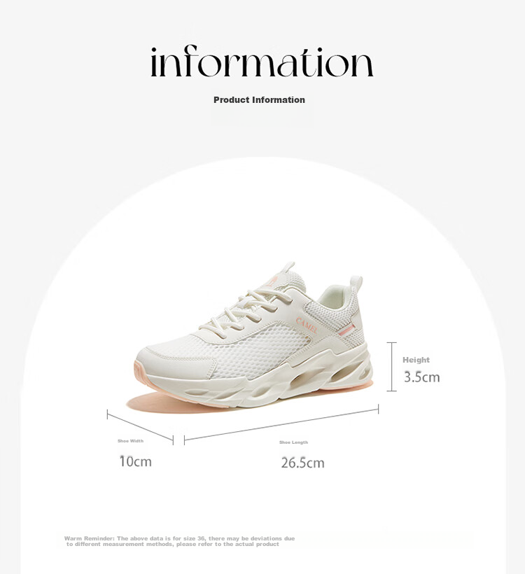 CAMEL Outdoor Breathable Casual Shoes for Men And Women, Non-Slip Sports Running Shoes with Hollow Design F13M303020 17