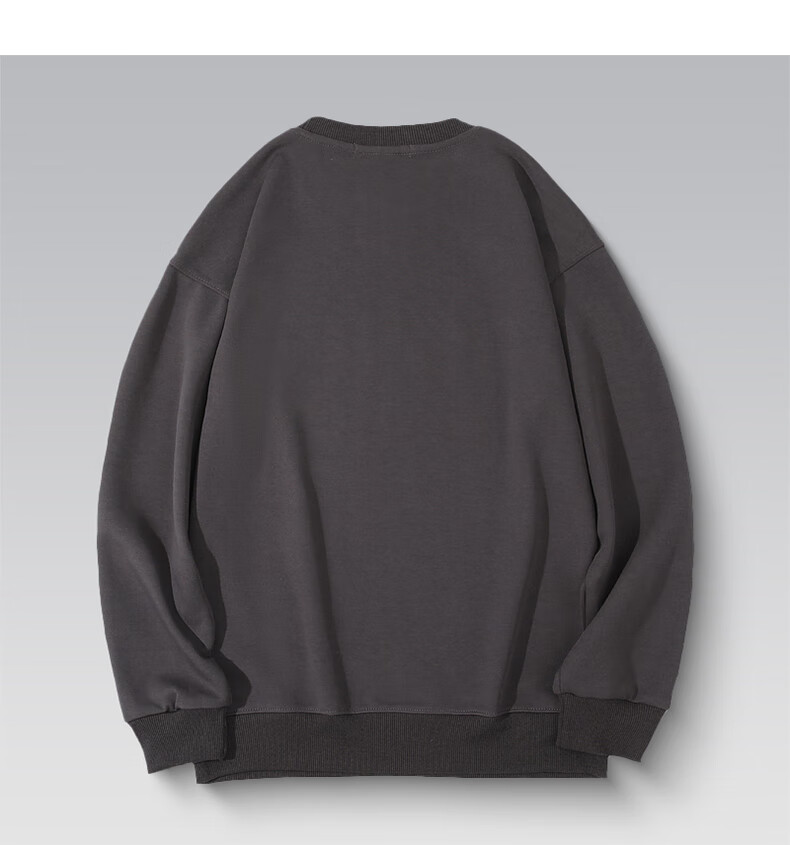 MUSHILANG [Cotton] Sweatshirt, Men's Long-Sleeve Round Neck, Autumn And Winter, Middle-Aged And Young, Base Layer, Fashionable Casual Trendy T-Shirt, Men's Clothing 3