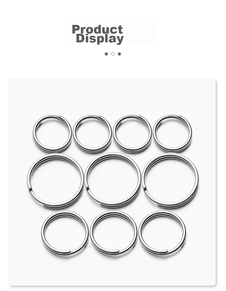 YORA Titanium Alloy Key Ring, Light Ring, Spiral Key Ring, Keychain, Round Small Thin Lock Keychain, Mini, 12 Pieces 4