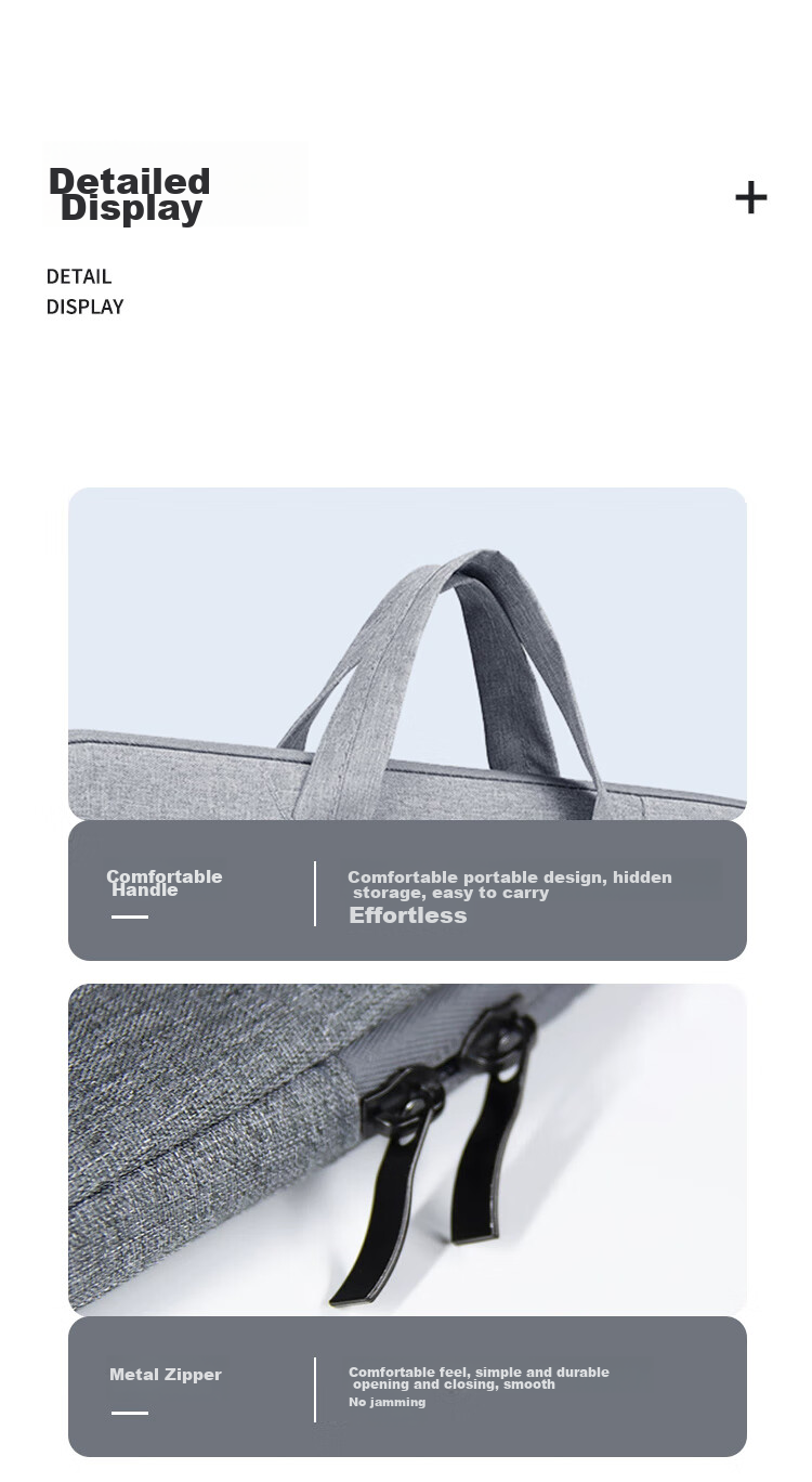 Jiasu 15.6/16 Inch Laptop Sleeve, Compatible with MacBook, Xiaomi, Lenovo, Huawei, Dell, HP, ASUS, Business Ultra-Thin Simple Inner Protective Case, Gray 8