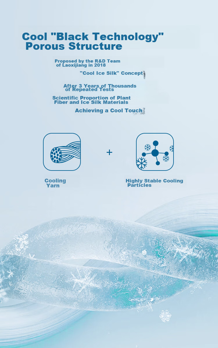 Laoxijiang Ice Silk Pillowcase Summer Cooling Mat Pillow Cover, Single Pack, 48*74cm 3