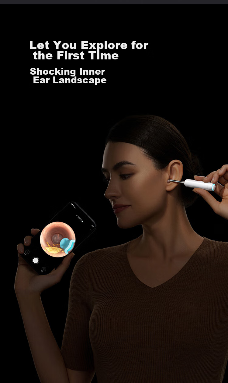 Bebird Visual Ear Pick Cleaning Kit, Home 30S Hummingbird Multifunctional High-Definition Endoscope Ear Spoo 2