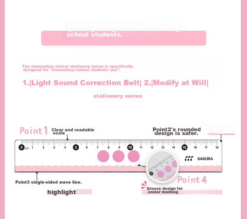 SAKURA Student Triangle Ruler Set of 2 Pieces, Suitable for College Entrance Exams, High School Exams, And Daily Study, Universal Triangle Ruler Set 4
