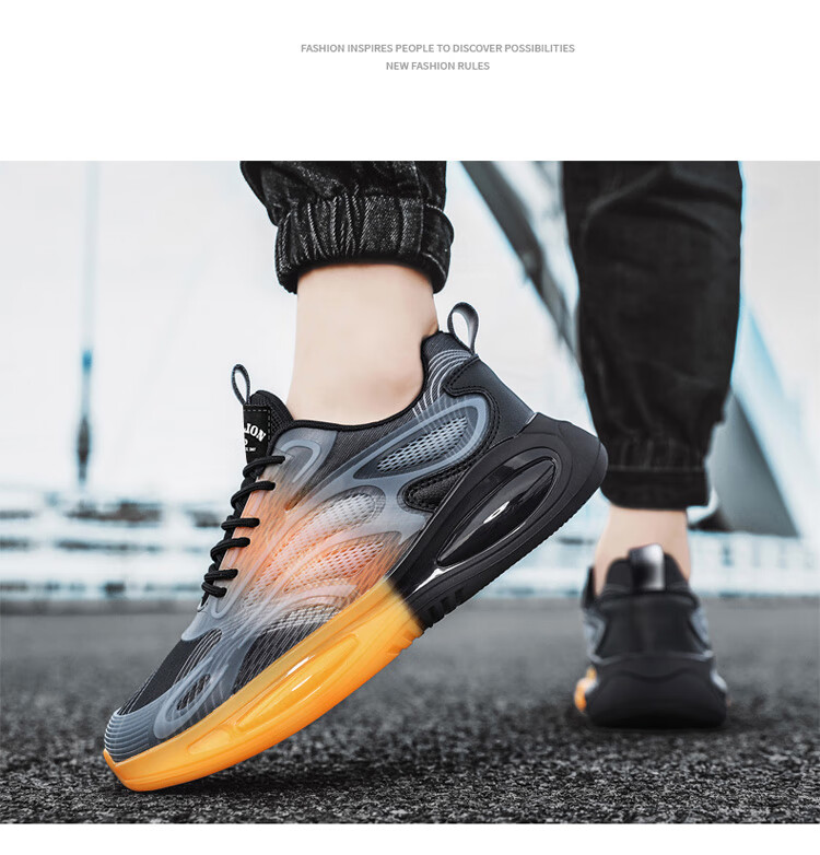 TonLion Men's Spring Summer 2026 Mesh Flyknit Thick Sole Sports Dad Shoes 12