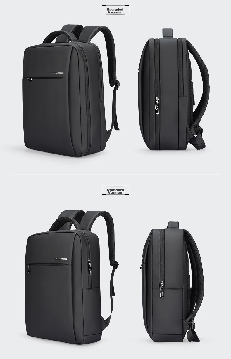 MARK RYDEN Backpack for Men, Casual Multi-Functional Laptop Bag, Travel Bag, Student Schoolbag MR2900 Elegant Black Standard Style 18