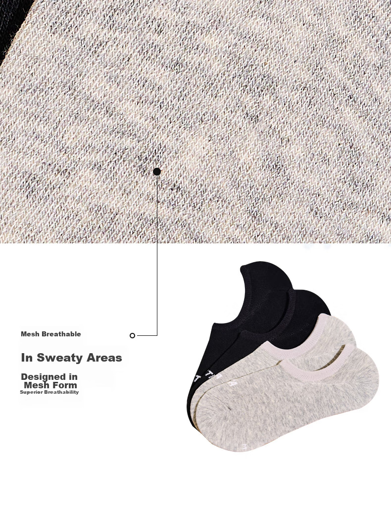 Anta Socks [4 Pairs] Sports Socks Long Socks Comfortable Antibacterial Sweat-Absorbing Breathable Running Basketball Socks Unisex 16