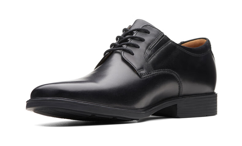 Clarks Tilden Plain Men's Formal Leather Shoes, Comfortable Lace-Up Cowhide Derby Shoes, Business Casual Shoes for Me 9