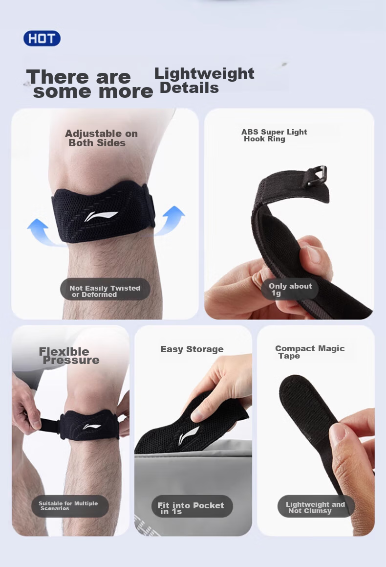 Li-Ning Patellar Strap Knee Brace for Sports, Arthritis, Meniscus Injury, Running, Hiking, Badminton, Unisex Knee Support And Stabilizer 11