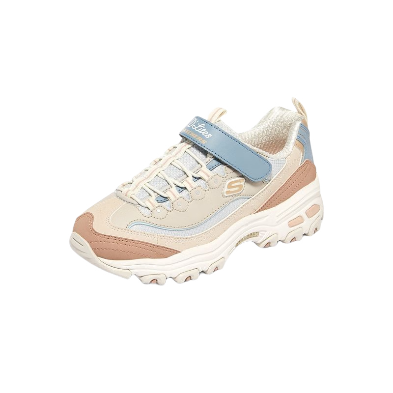 Skechers Kids' Self-Owned Milk Tea Bear Children's Shoes Autumn and Winter Girls' Sports Shoes Big Kids' Running Shoes Panda Shoes 302526L