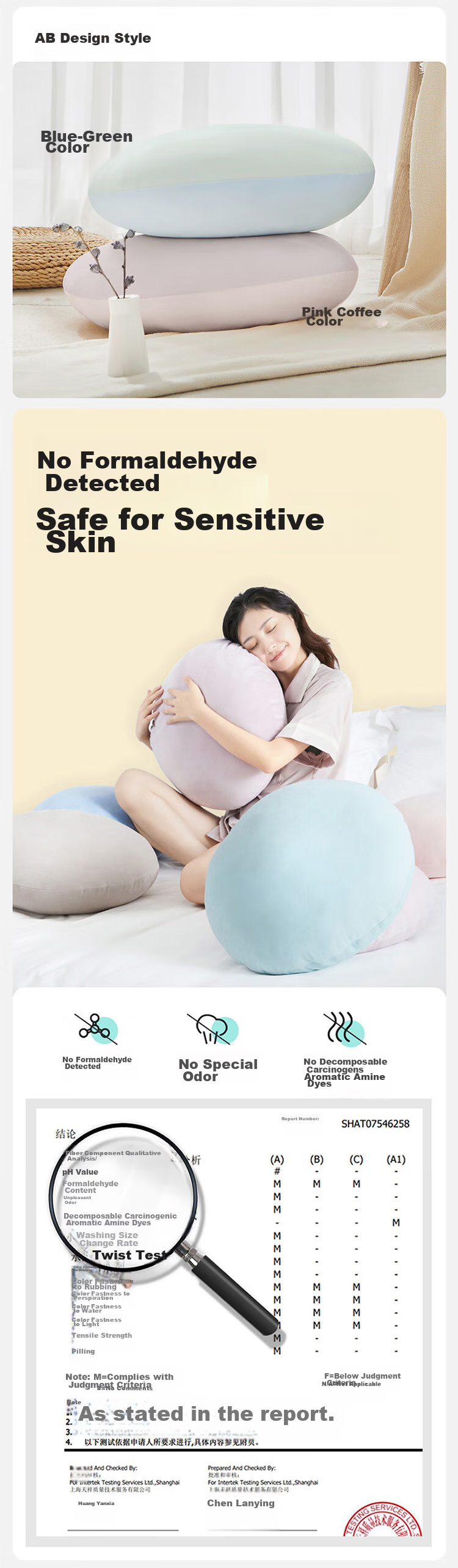 Wangyiyanxuan Soft Drum Hug Pillow, Bed Headboard Cushion, Home And Office Pillow, Diameter 50CM, Holiday Gift 3