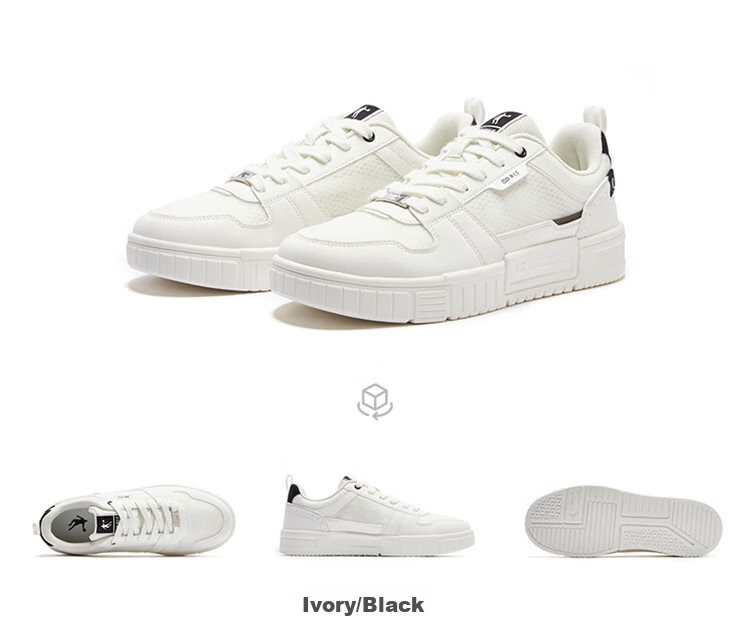 QIAODAN Men's Sneakers, Summer New Style Mesh Lightweight Breathable Casual Shoes, Thick-Soled Height-Increasing White Shoes, Sports Shoes for Me 30