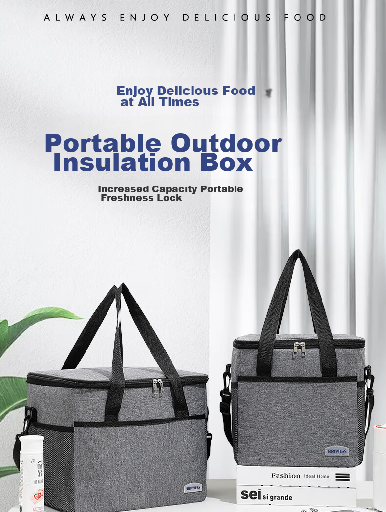 Geshu Insulated Box, Thermal Bag, Lunch Box Bag, Handheld Insulated Bag, Heat Preservation, Breast Milk Storage, Refrigeration Container, Camping Bag 1