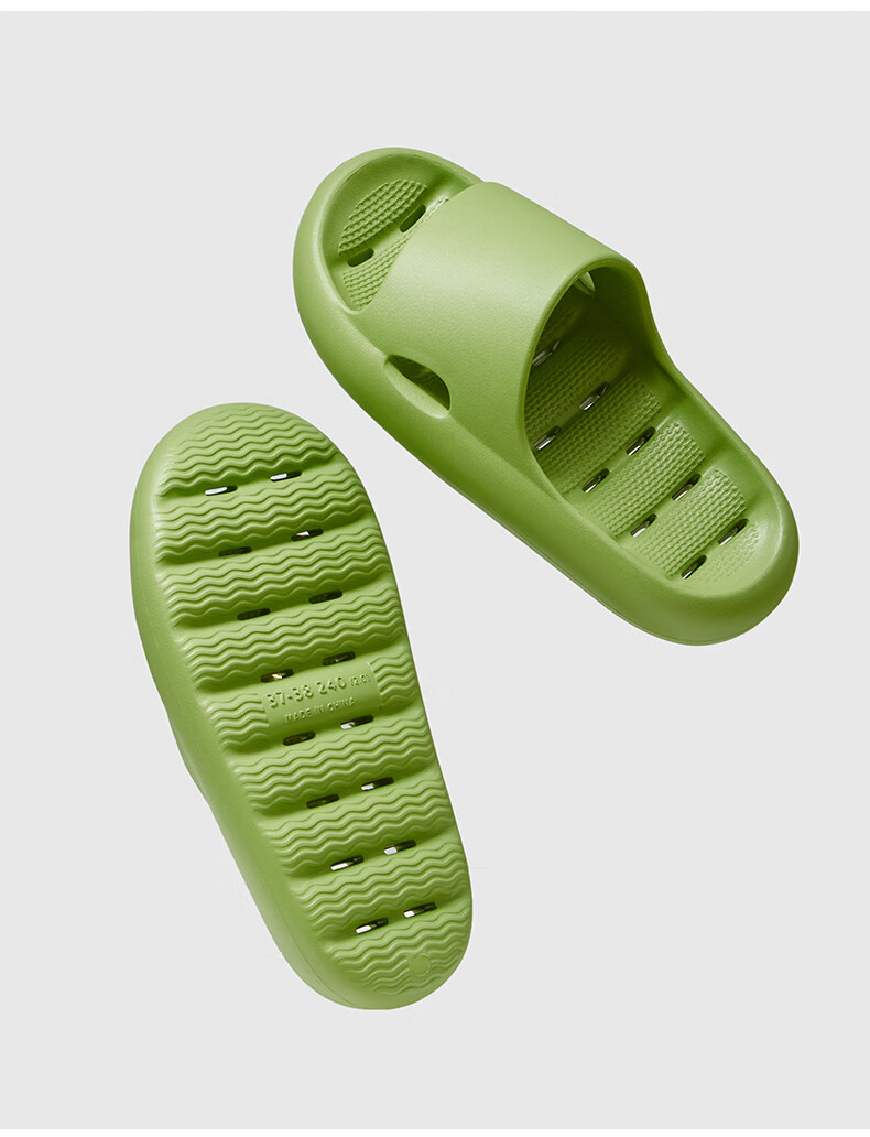 GUOLUOFEI Bathroom Water-Draining Slippers for Men And Women, Summer Hollow Thick-Soled Squishy Feeling Sandals for Women, 2188 Coffee Color, Size 40-41 17