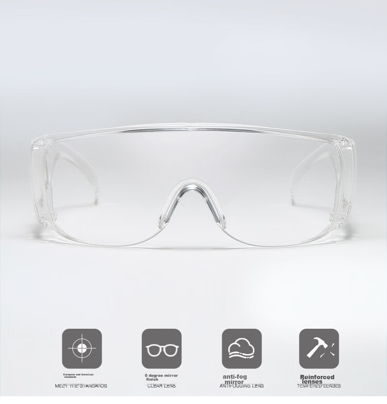 BAIGE Safety Goggles, Industrial Cutting Protective Eyewear, Laboratory Anti-Chemical Splash Windproof Goggles, Can Be Worn with Glasses, CW854327 1