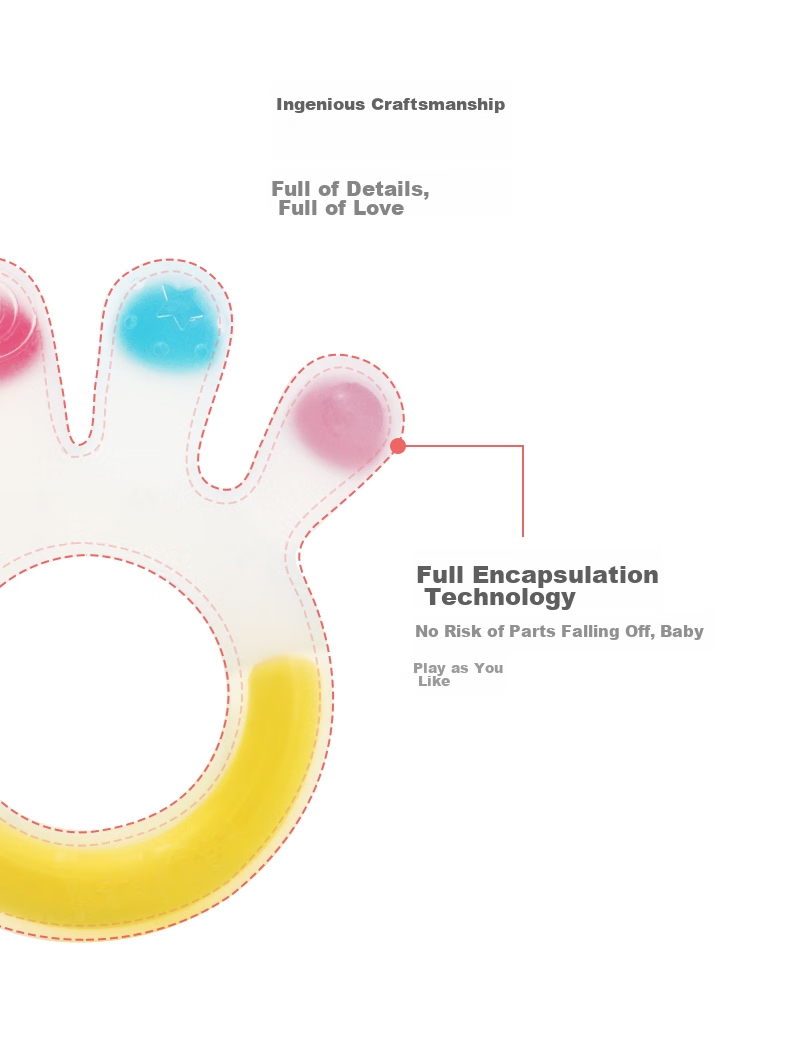 Haakaa Large Palm Teether 0-6 Months Baby Chew Toy Boilable Pacifier Hand Sucking Prevention Soothing Toy 11